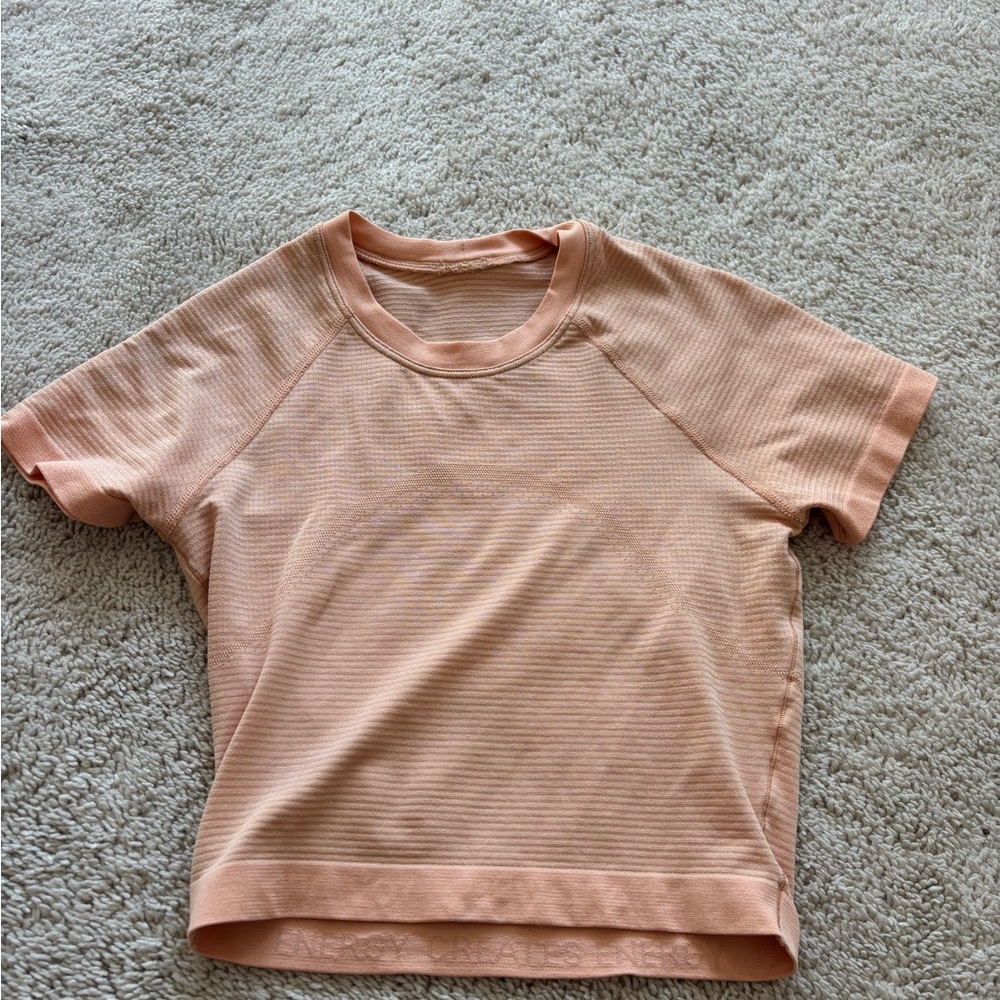 lululemon Peach Short Sleeve swiftly tech